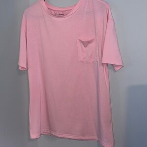 Amazon pink t shirt with pocket